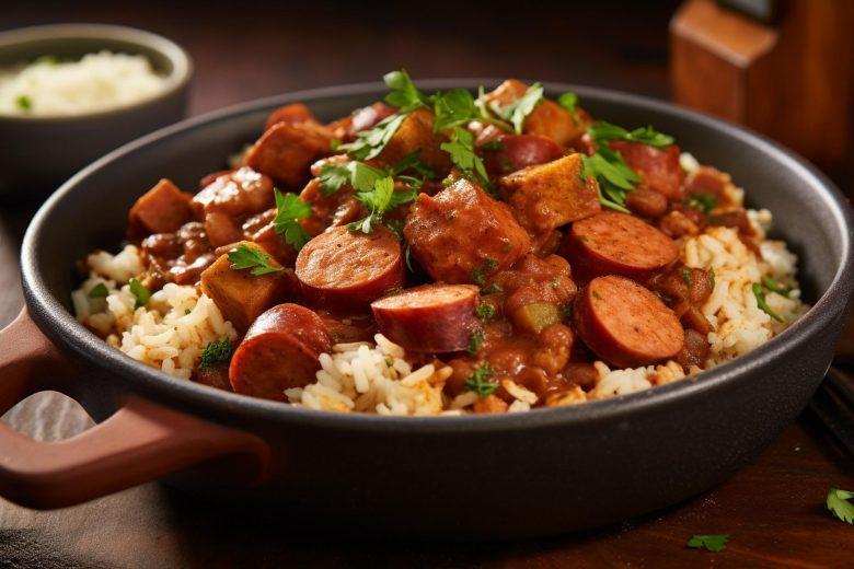 Arroz especial com linguiça