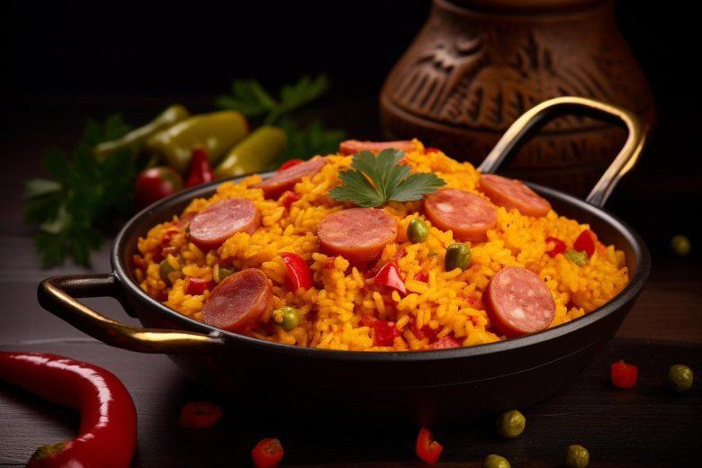 Arroz da roça com calabresa