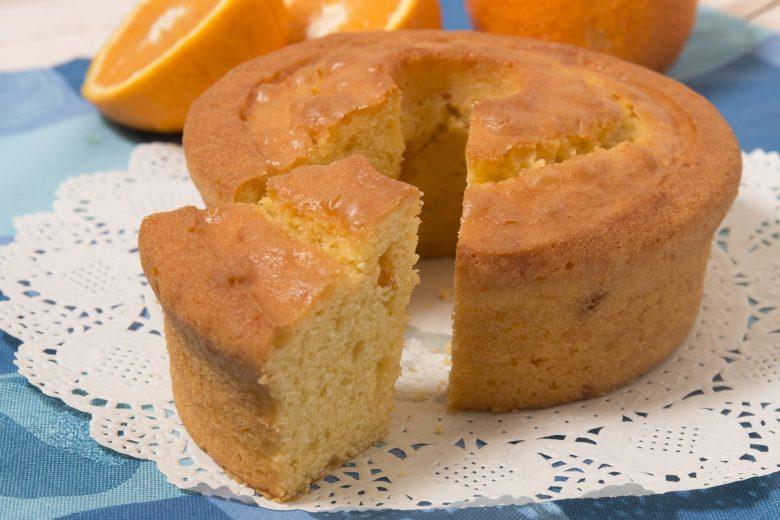Bolo delícia de laranja