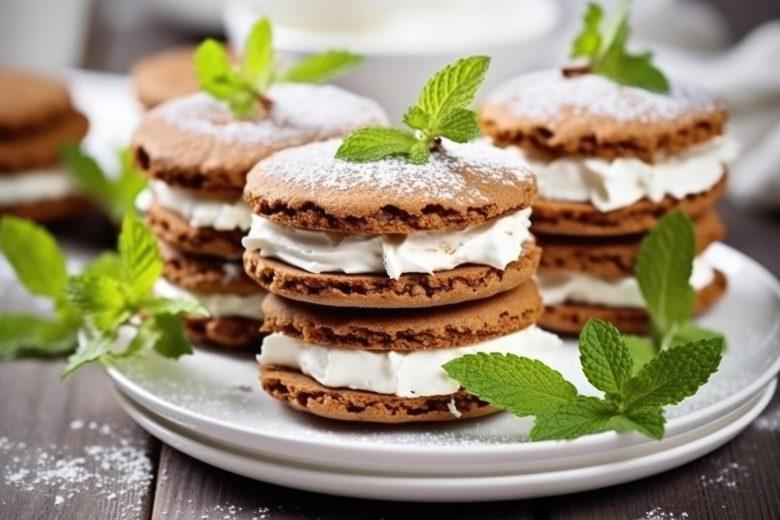 Biscoito whoopies de chocolate