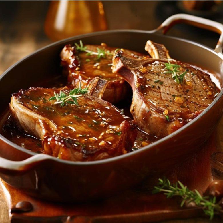 Bisteca com vinho tinto