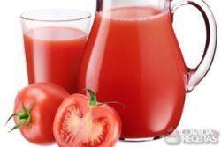 Suco de tomate natural