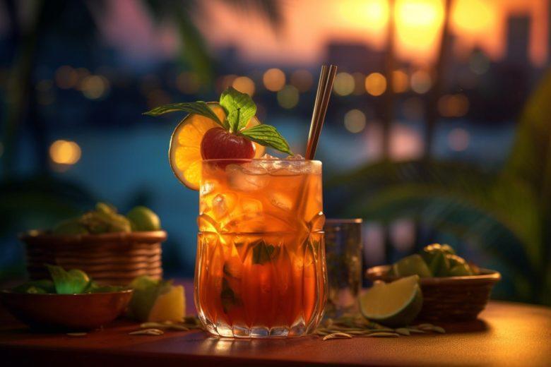 Coquetel de vodca e laranja