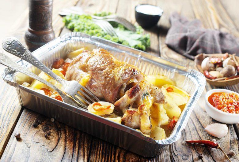 Lombo de porco com batata