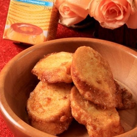 Rabanada com leite condensado