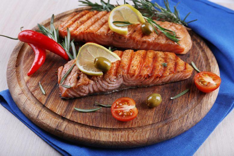 Salmão ao vinho prosecco