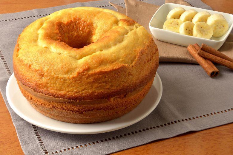 Bolo de banana rápido