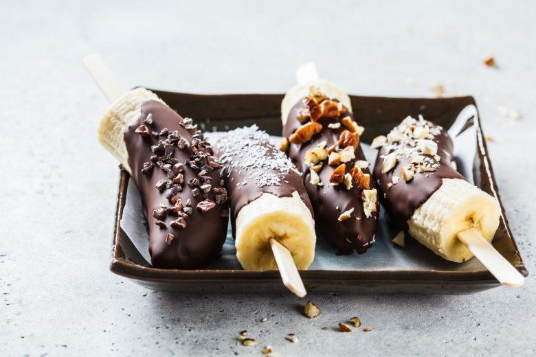Banana com chocolate
