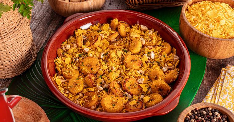 Farofa de banana da terra