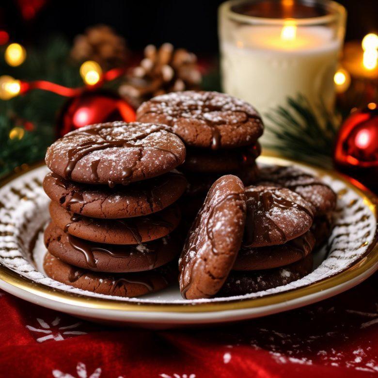 Biscoito crocante de chocolate