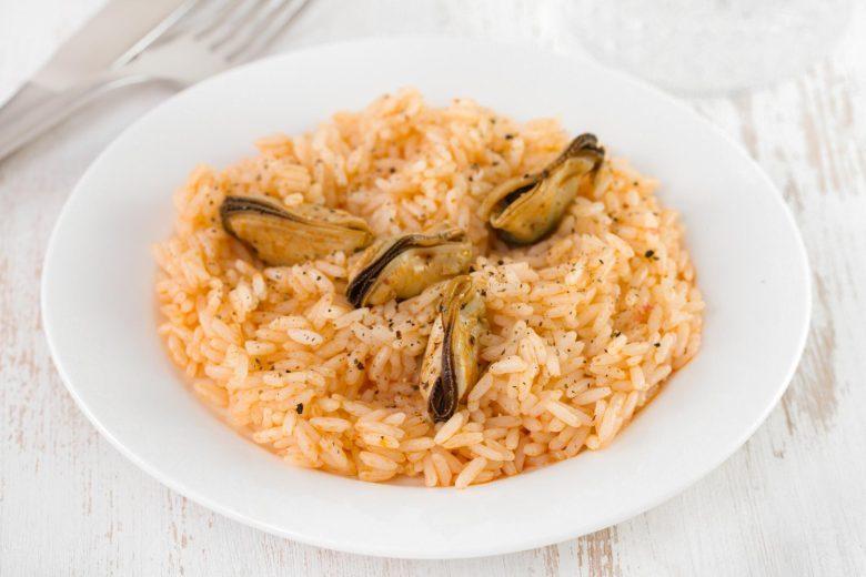 Arroz com mexilhão