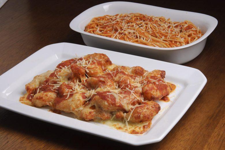 Camarão à parmegiana