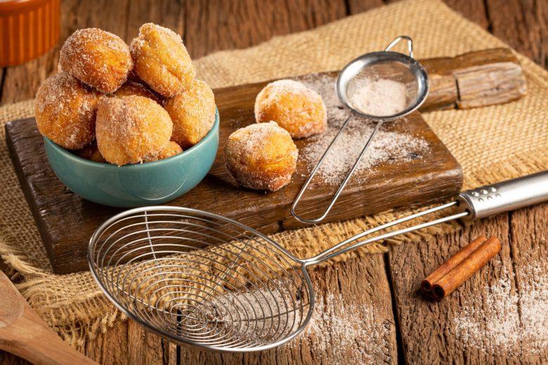 Bolinho de chuva de laranja