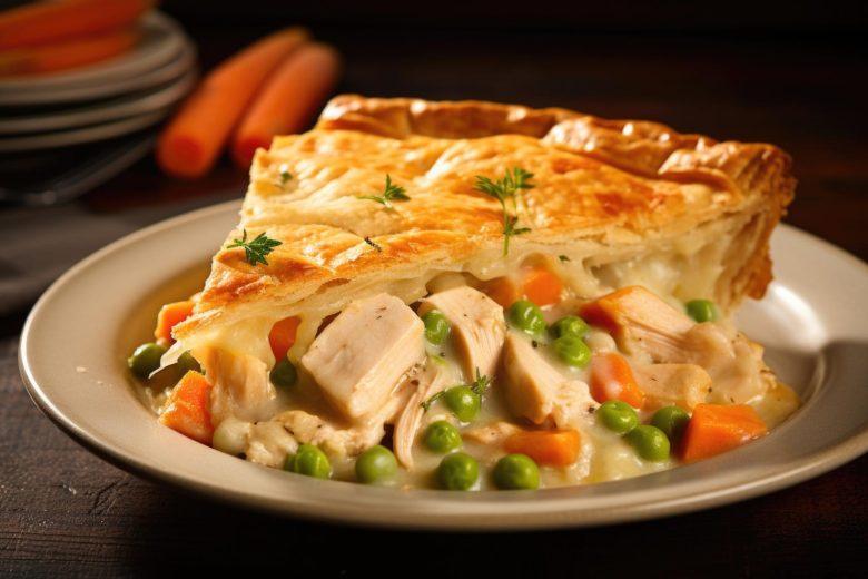 Torta folhada de frango