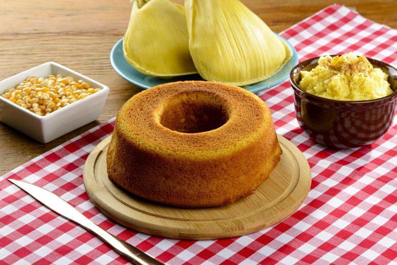 Bolo de milho light