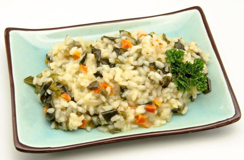Risoto prático de berinjela
