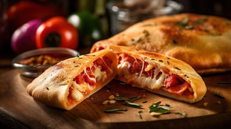 Calzone de pão sírio