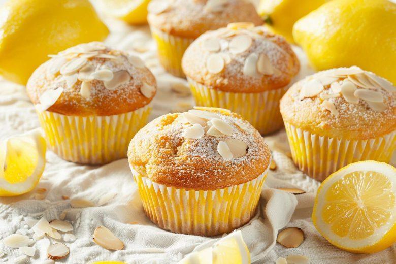Muffin de limão com recheio de mousse