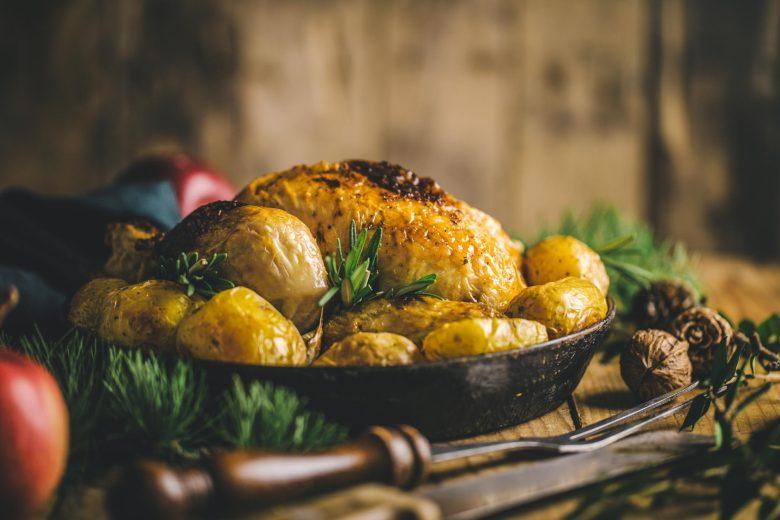 Frango assado com maionese