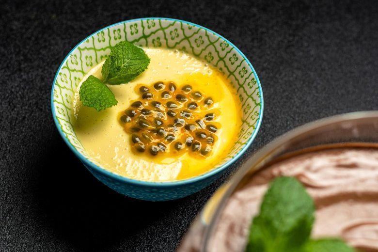 Mousse prática de maracujá