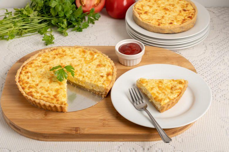 Quiche quatro queijos