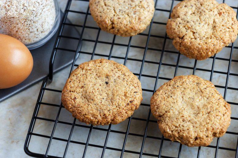 Biscoito de farelo de aveia com canela