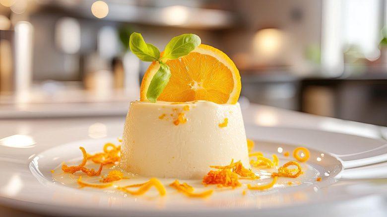 Flan de iogurte e geleia