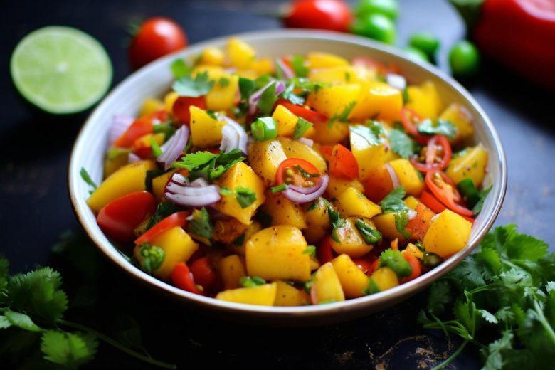 Salada de manga com pimenta