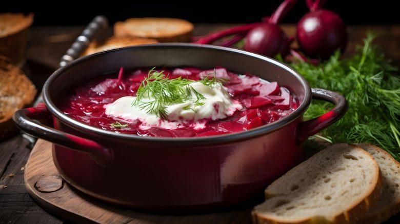 Sopa creme de beterraba