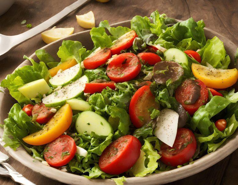 Salada saborosa de pepino