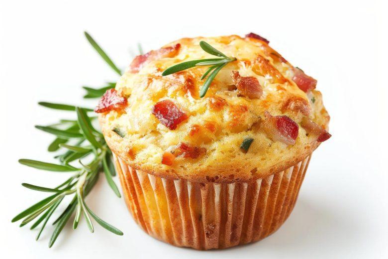 Muffin de queijo e bacon