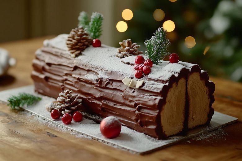 Tronco de amêndoa de natal
