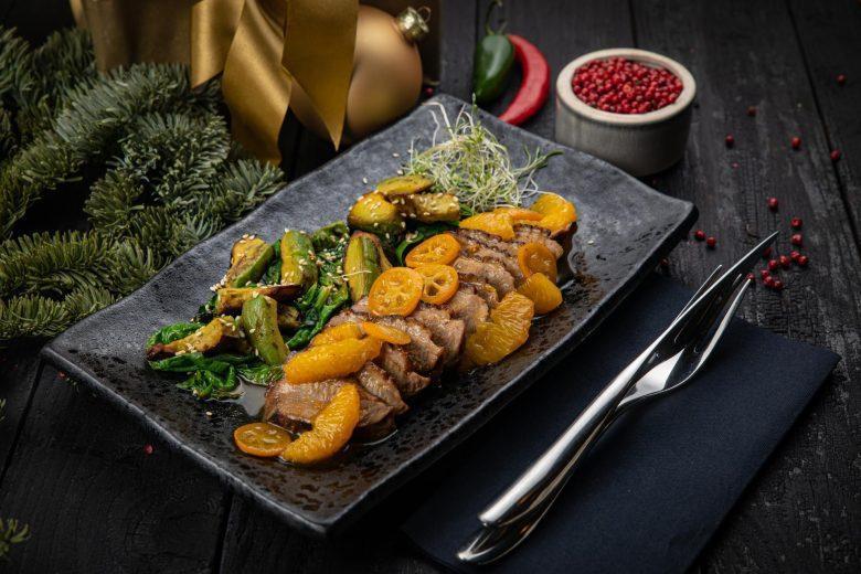 Picanha assada ao molho de tangerina