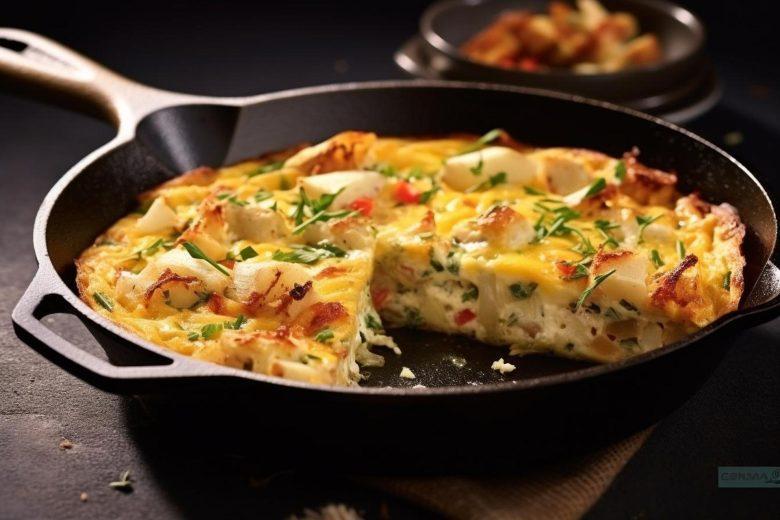 Fritada de bacalhau com batata-doce