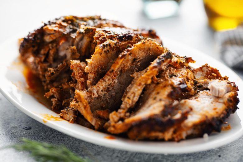 Carne de porco assada