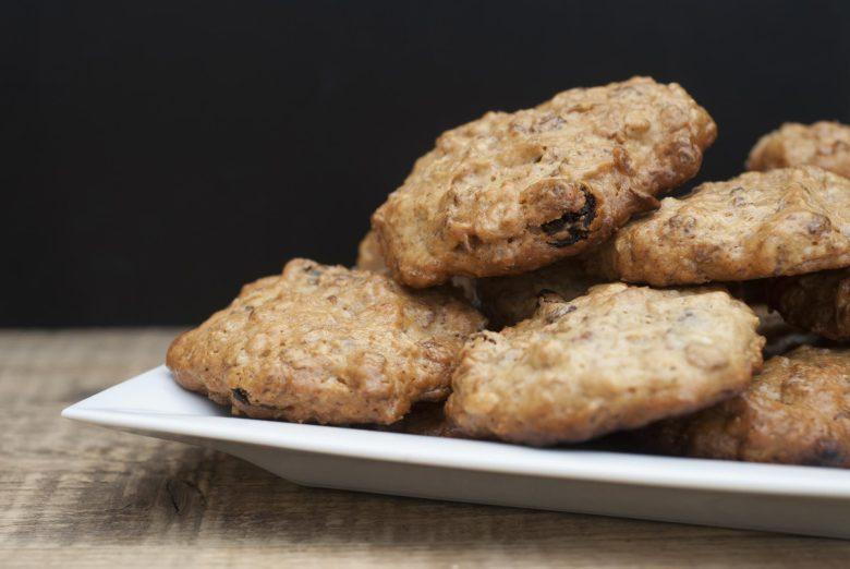 Biscoito de aveia e coco