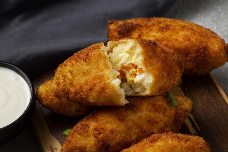 Croquete de batata recheado