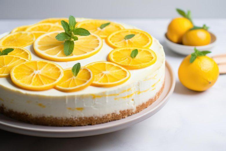Cheesecake de laranja sem forno