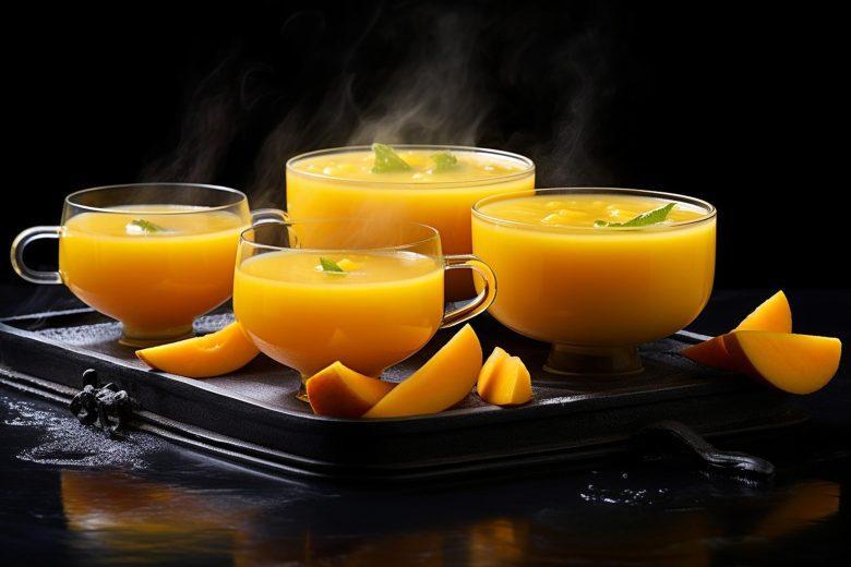 Creme de pêssego delicioso