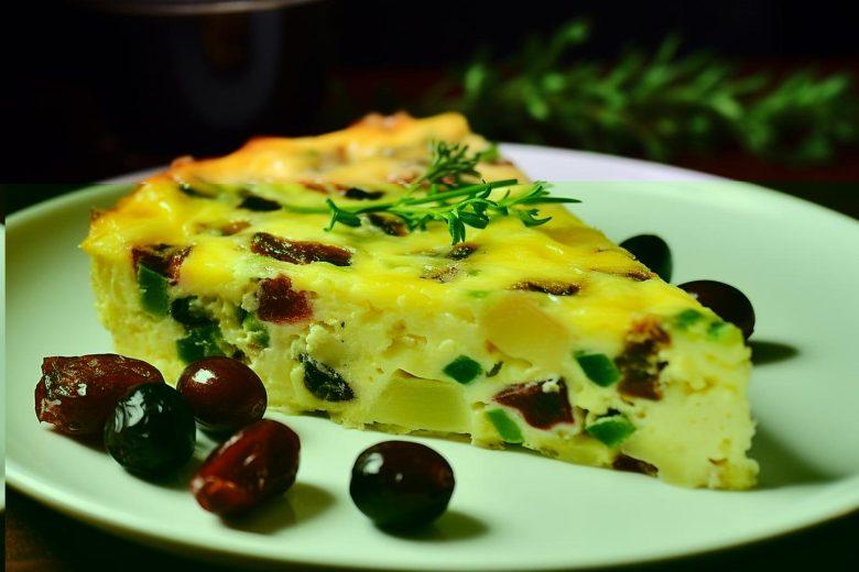 Torta de legumes e azeitona