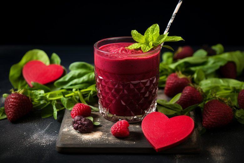 Frapê de frutas vermelhas
