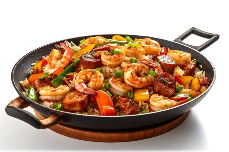 Arroz com frutos do mar diferente
