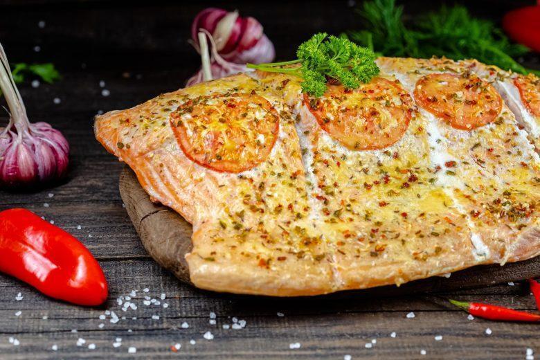 Salmão ao forno delicioso