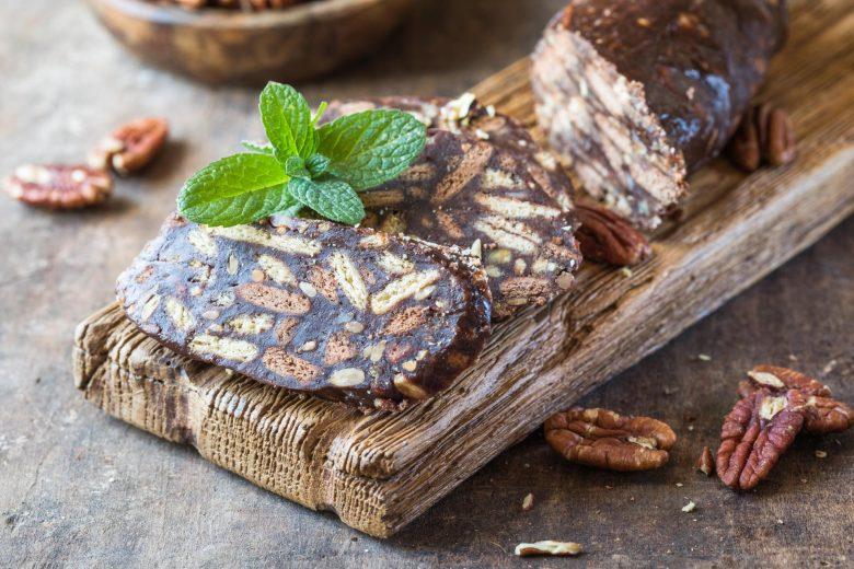 Salame de chocolate diferente