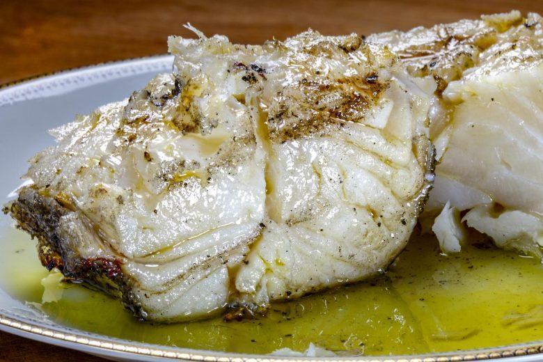 Bacalhau com molho de azeite