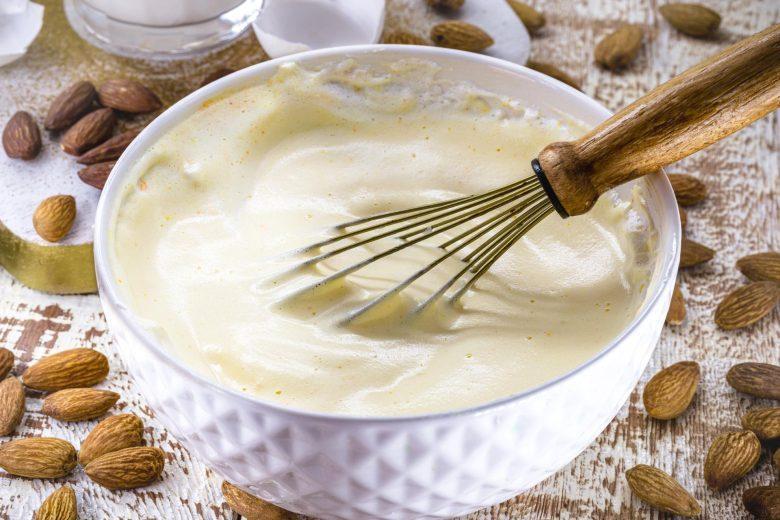 Creme delicioso de amêndoas