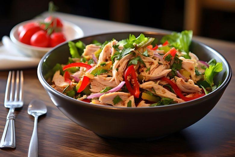 Salada chilena de frango