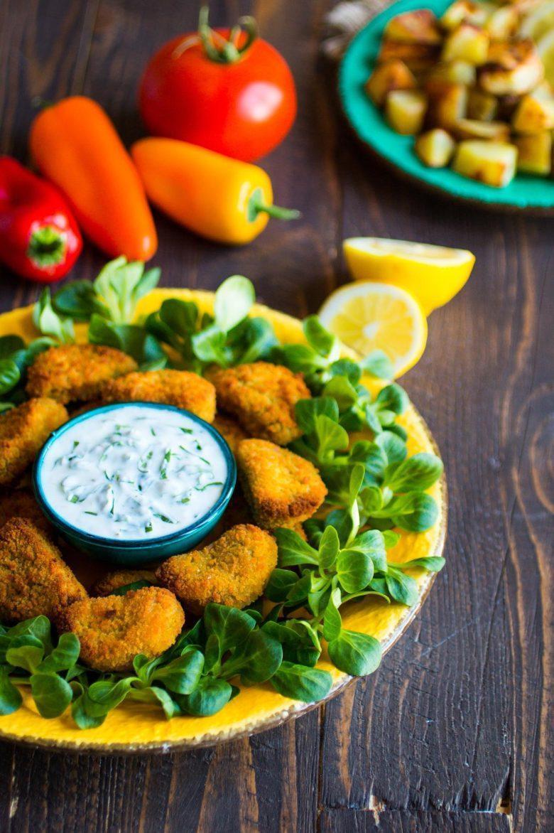 Nuggets de frango com requeijão