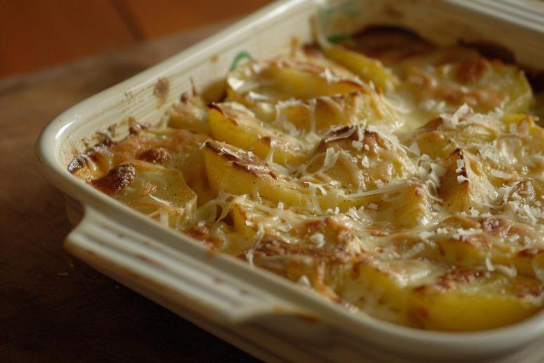 Bacalhau com batata gratinado