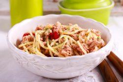 Espaguete com atum diet